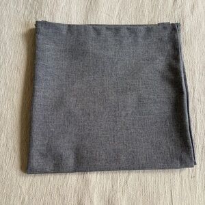 West Elm Dark Gray Crossweave Blackout Curtain Panel 48 x 96 in